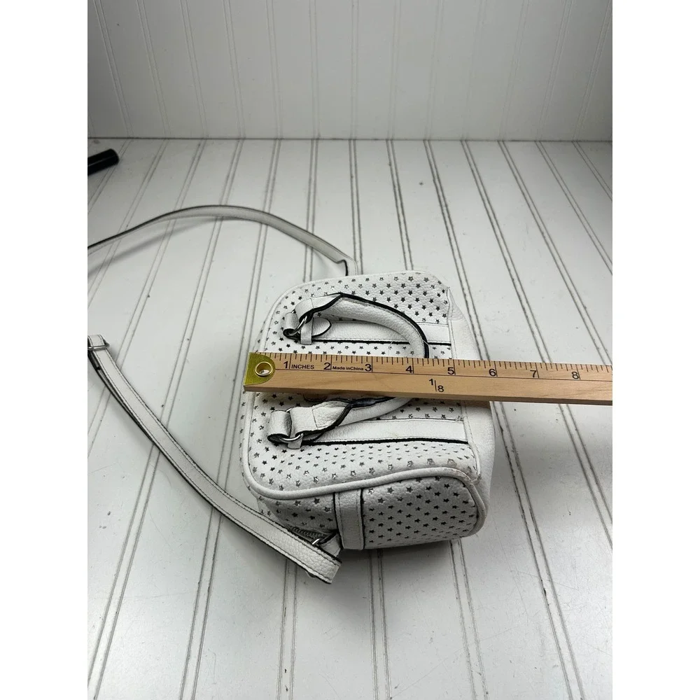 Justice White Star Crossbody Purse and Blue Pink Duffle Travel Bag Girls